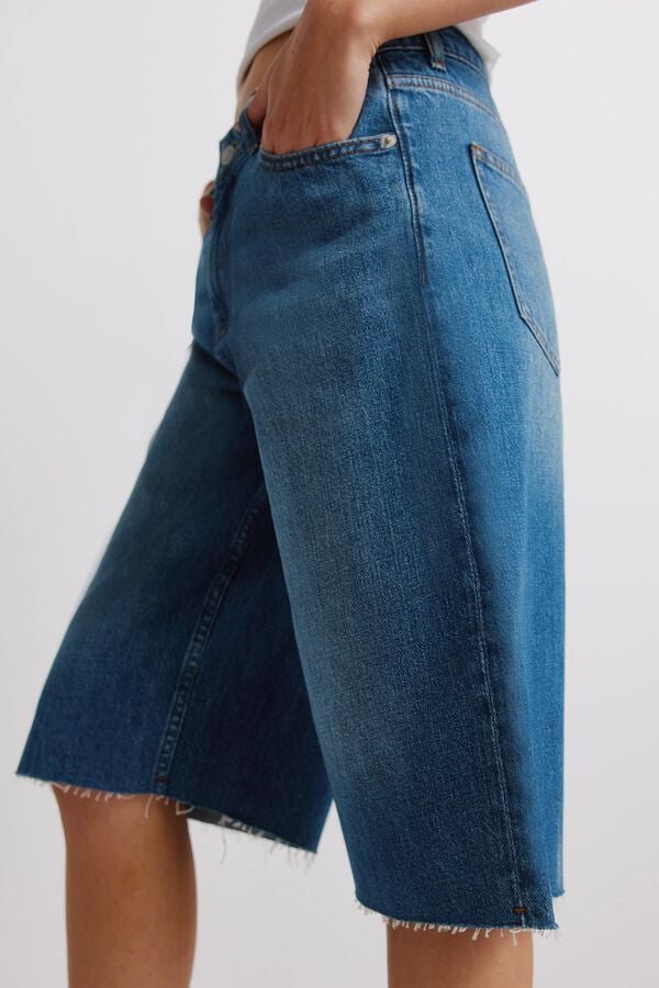 Springfield Bermudas em denim azul