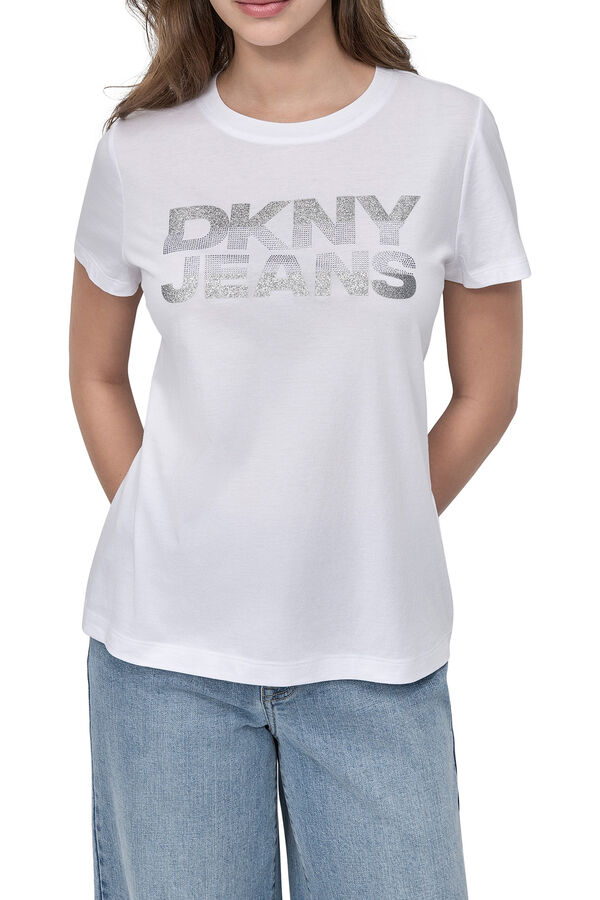 DKNY Camiseta logo dkny blanco