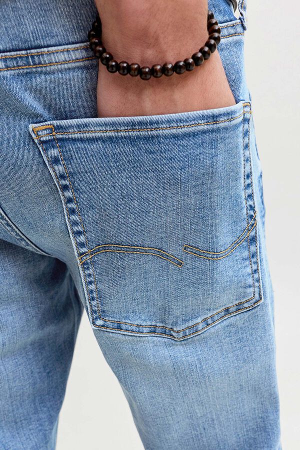 Jack & Jones cal&ccedil;a jeans reta e justa azul