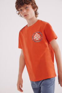 Springfield Kids Camiseta infantil com estampa de árvore étnica