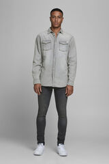 Jack & Jones Camisa denim de regular fit cinzento