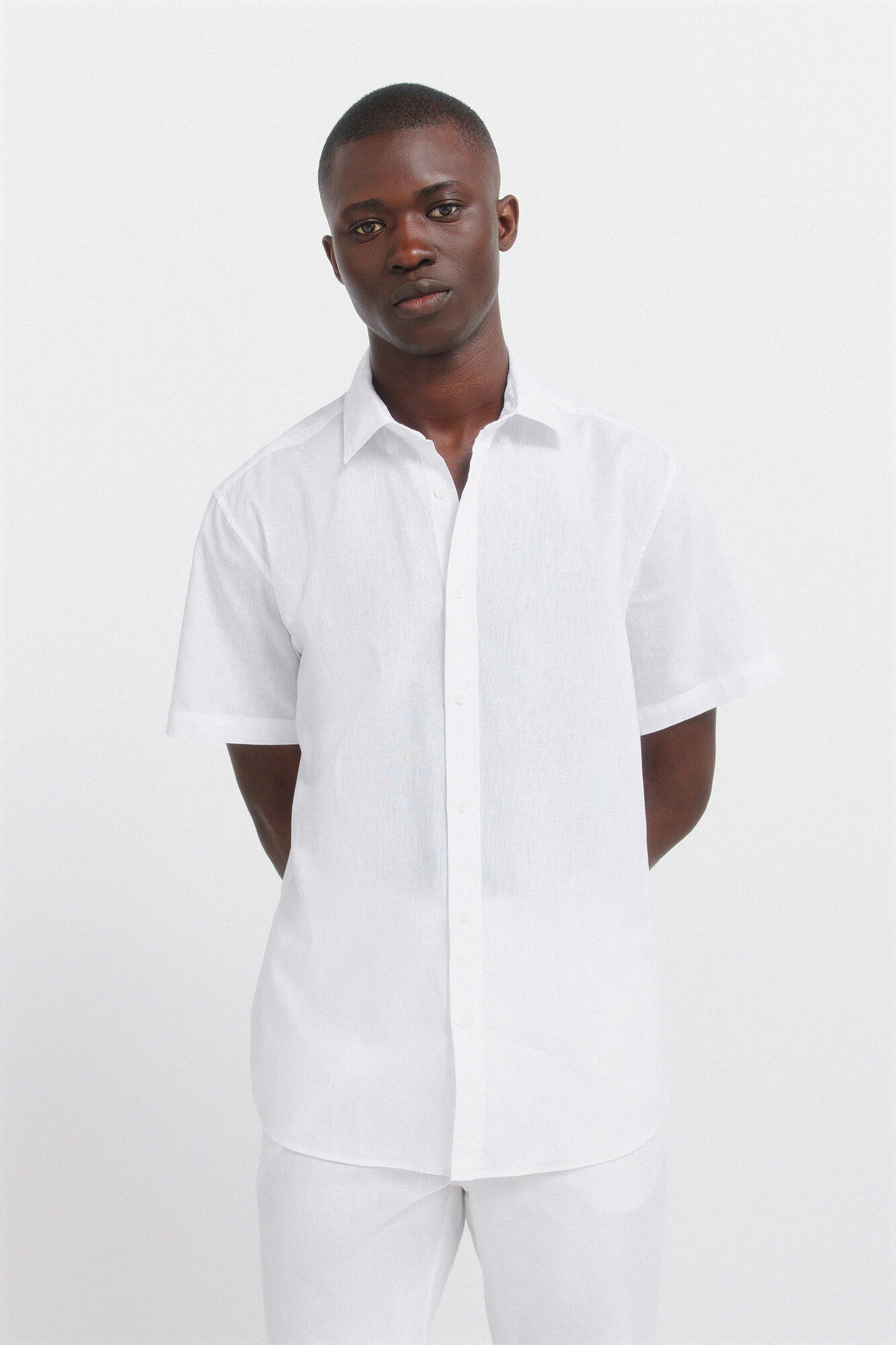 Springfield Camisa manga corta lino