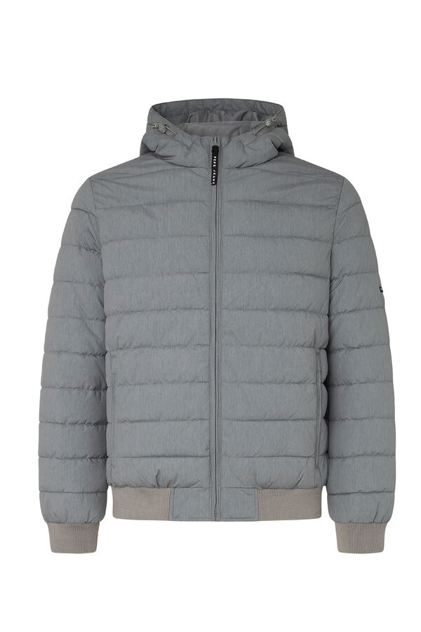 Pepe Jeans Casaco acolchoado com capuz cinzento