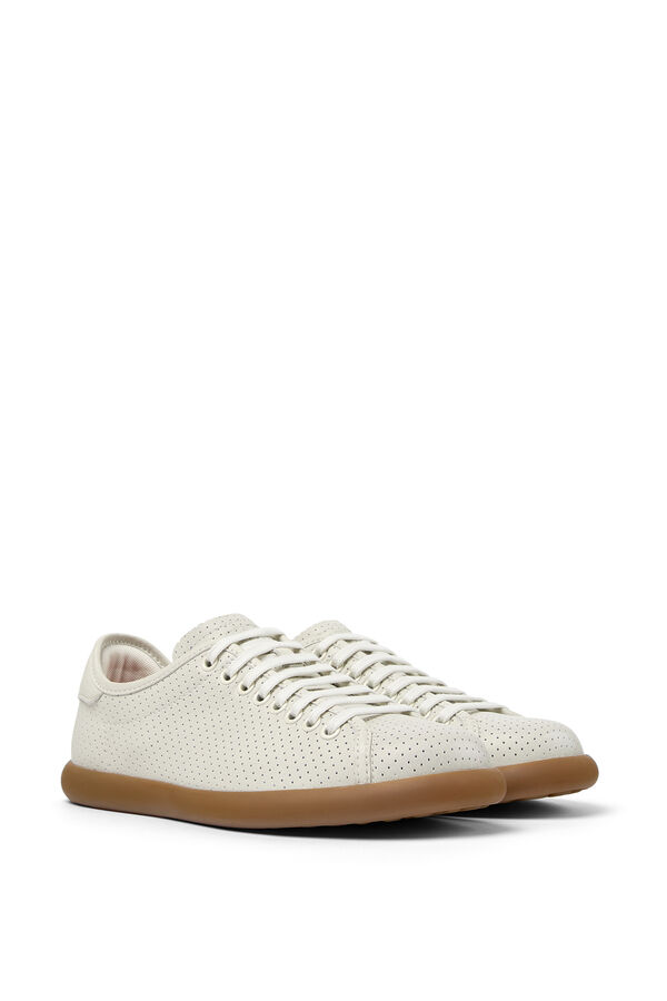 Camper Tênis Bege Nubuck  branco