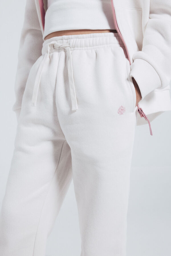 Springfield Kids Calças jogger para menina branco