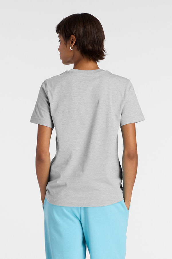 New Balance T-shirt desportiva b&aacute;sica cinzento