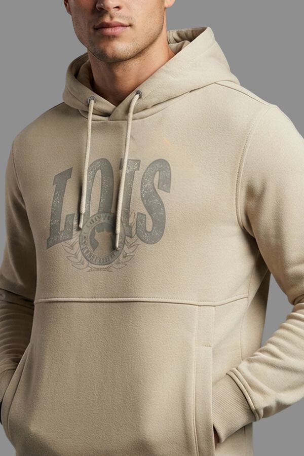 Lois Sweatshirt com capuz bege