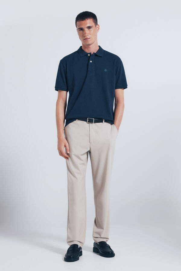 Springfield Polo piqué básico regular fit azul