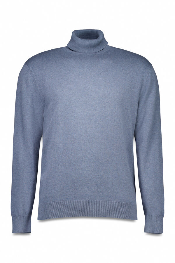 Springfield Camisola básico de gola azul