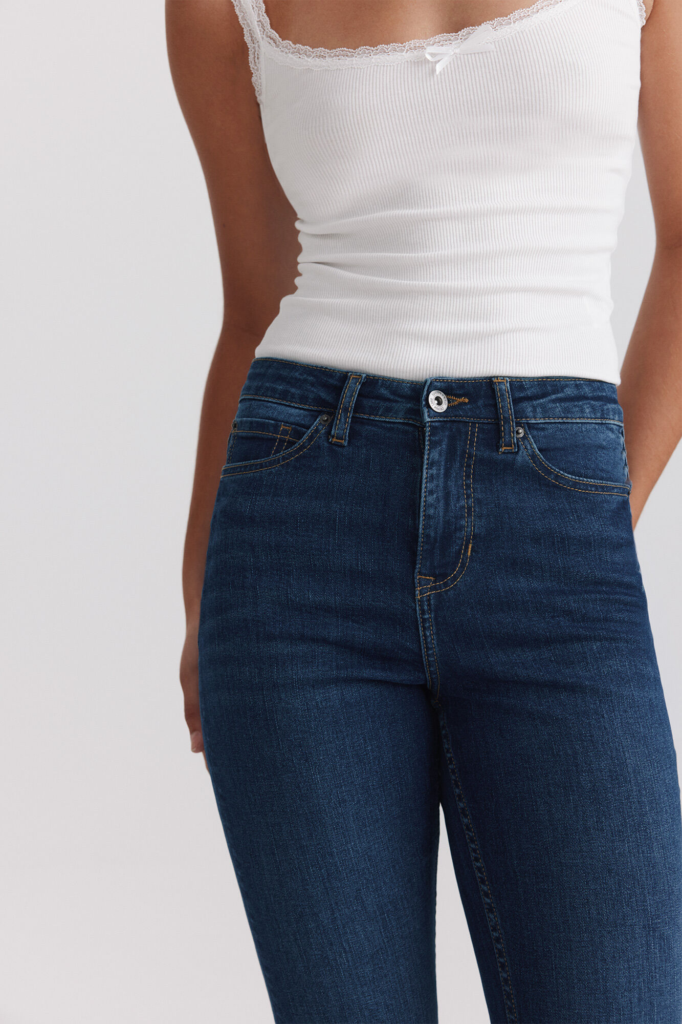 Springfield Jeans bootcut tiro alto