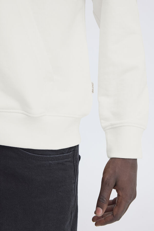 Blend Sweatshirt com capuz branco