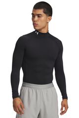 Under Armour T-shirt de manga comprida de compress&atilde;o preto
