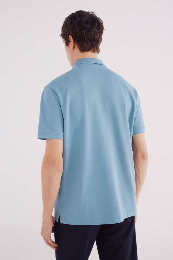 Springfield Polo piqué básico regular fit azul