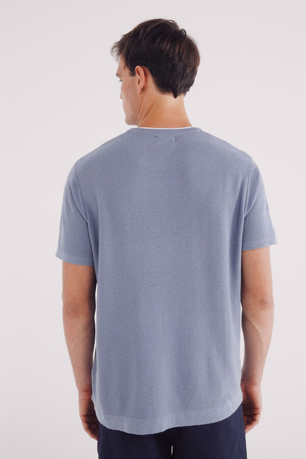 Springfield Jersey manga corta estructura azul