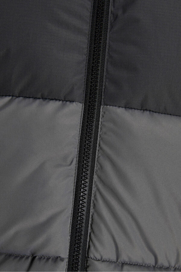 Jack & Jones PLUS Casaco acolchoada masculina cinzento