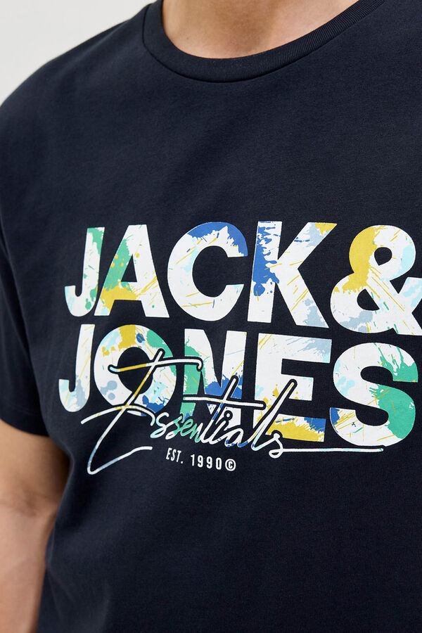 Jack & Jones Regular fit printed t-shirt blue