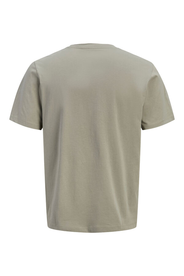 Jack & Jones PLUS T-shirt de manga curta estampada cinzento
