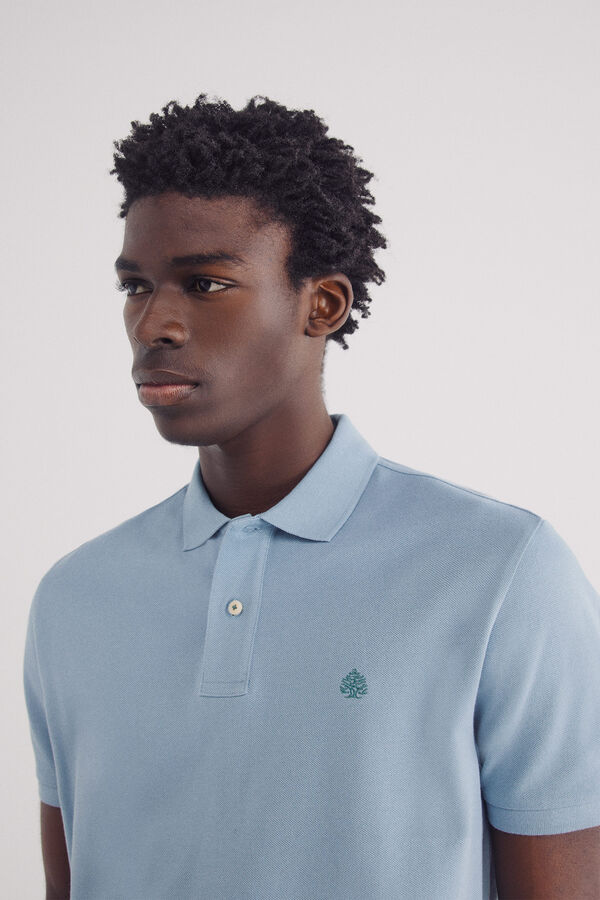 Springfield Polo piqué básico regular fit azul