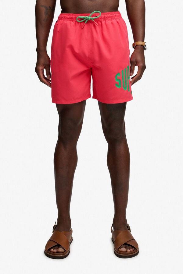 Superdry Fato de banho com logo rosa