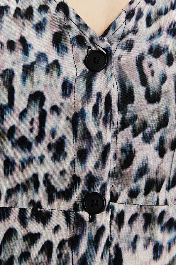 Systemaction Vestido com estampa animal estampado