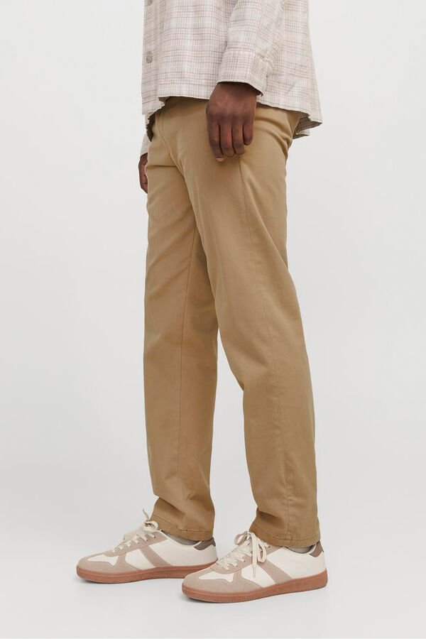 Jack & Jones Cal&ccedil;as chino de corte relaxado cru