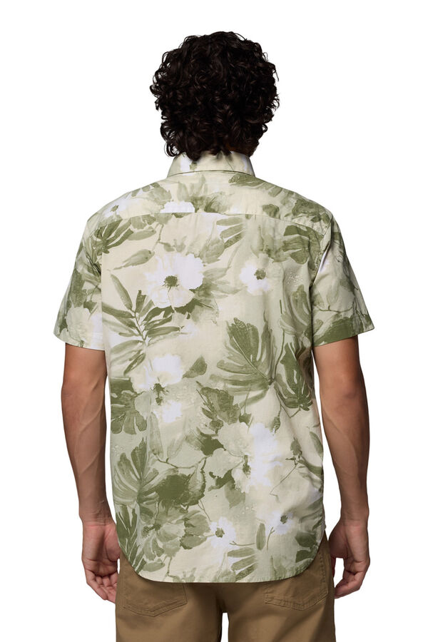 Columbia Camisa estampada de manga curta bege