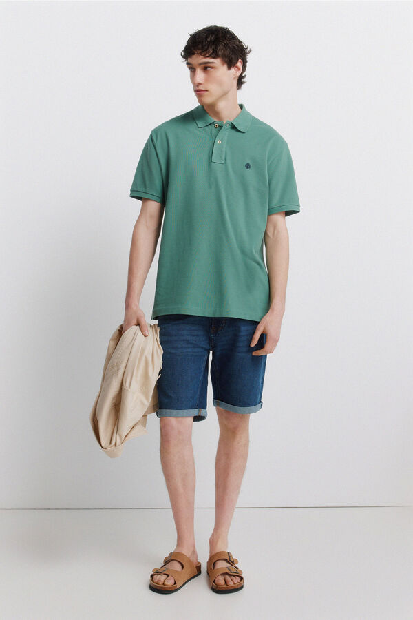 Springfield Polo b&aacute;sico Springfield regular fit verde