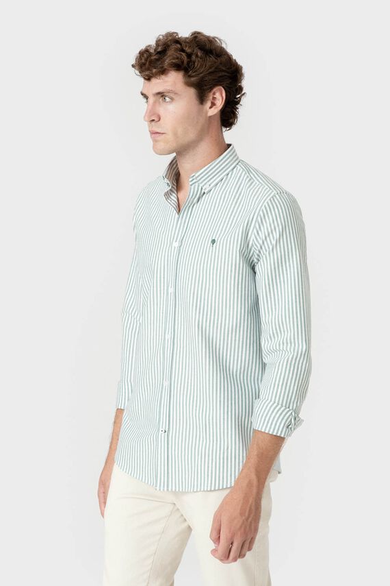 Camisa Oxford de rayas