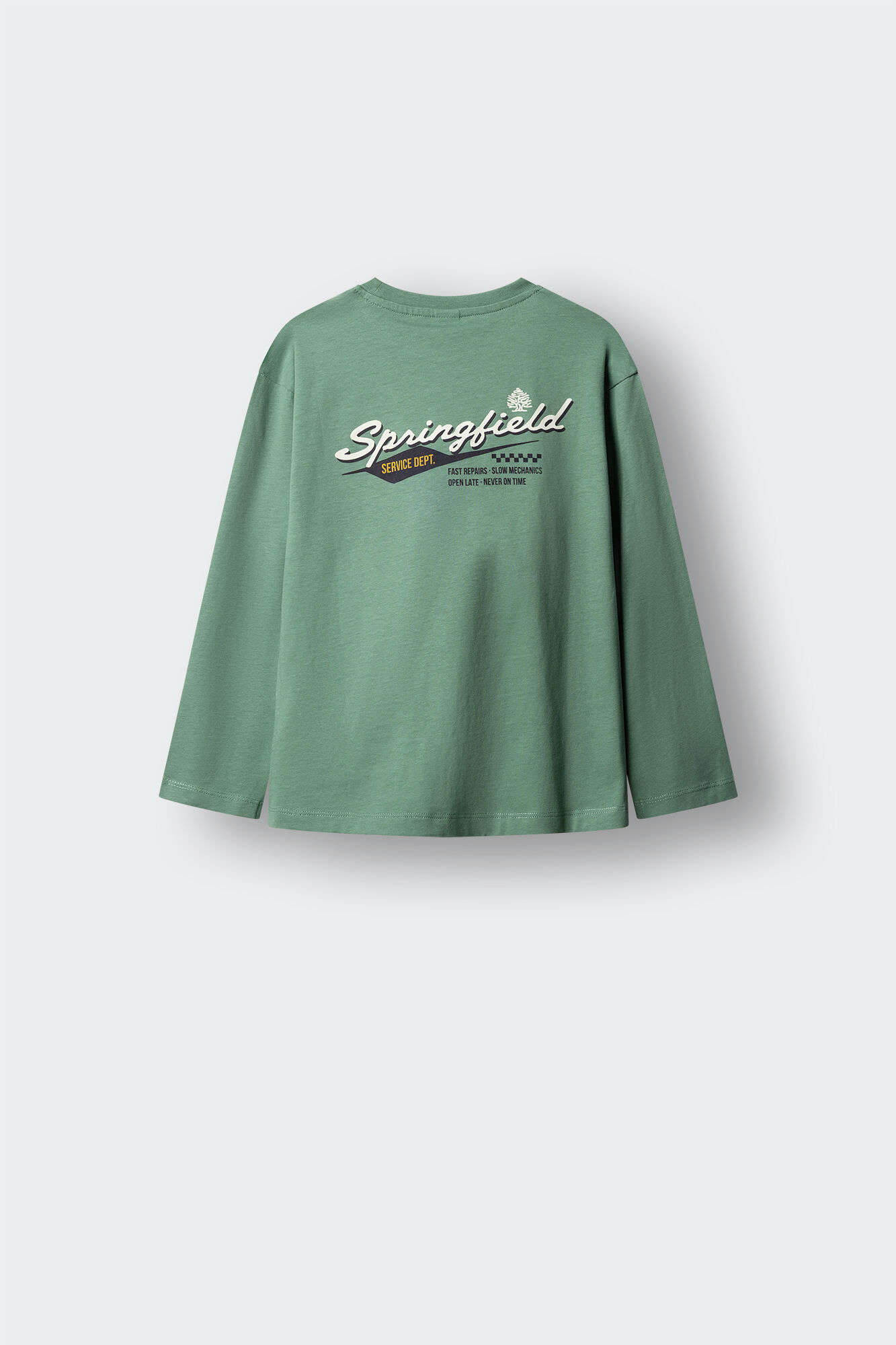 Springfield Kids T-shirt manga comprida com logo Springfield para crian&ccedil;a