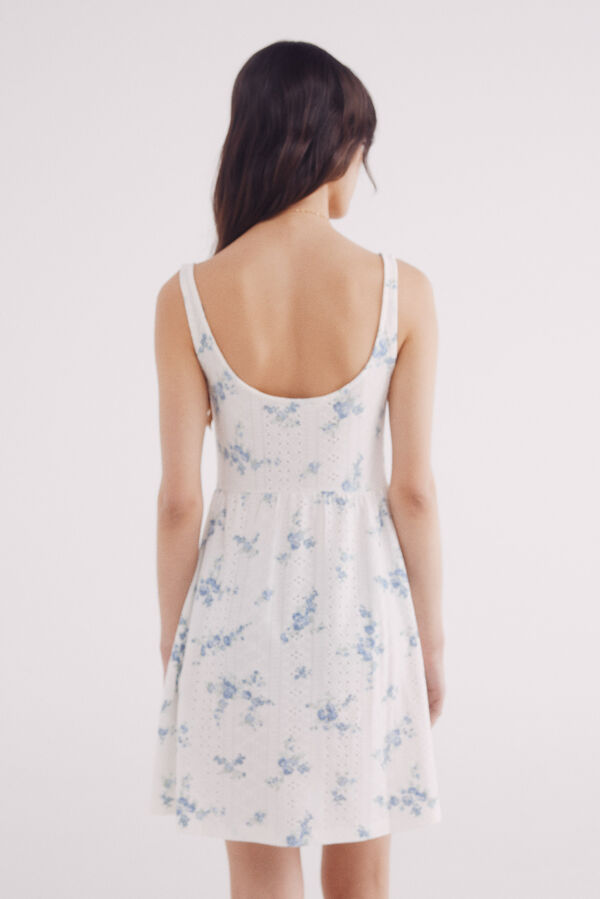 Springfield Vestido corto corsetero estampado estampado
