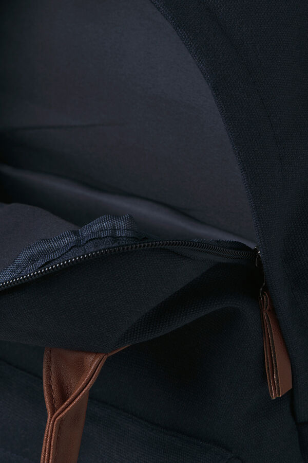 Jack & Jones Mochila b&aacute;sica de lona azul