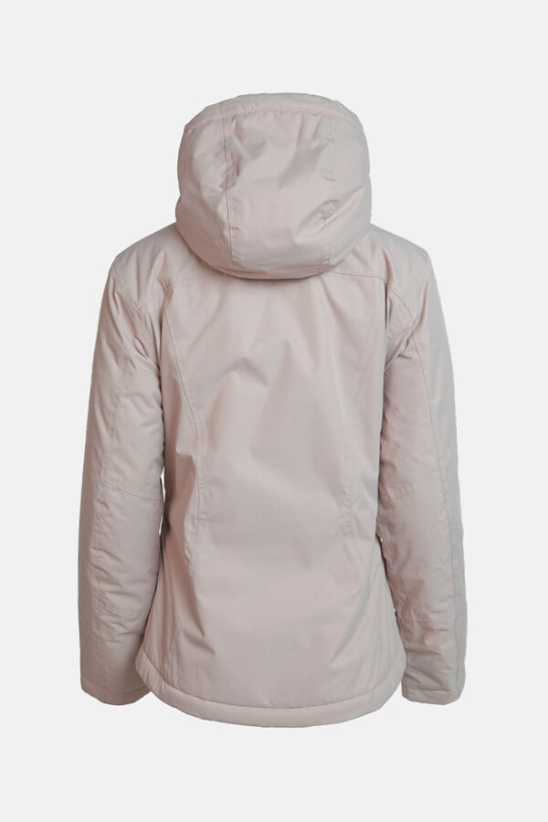 Izas Belvis com casaco acolchoada impermeável rosa