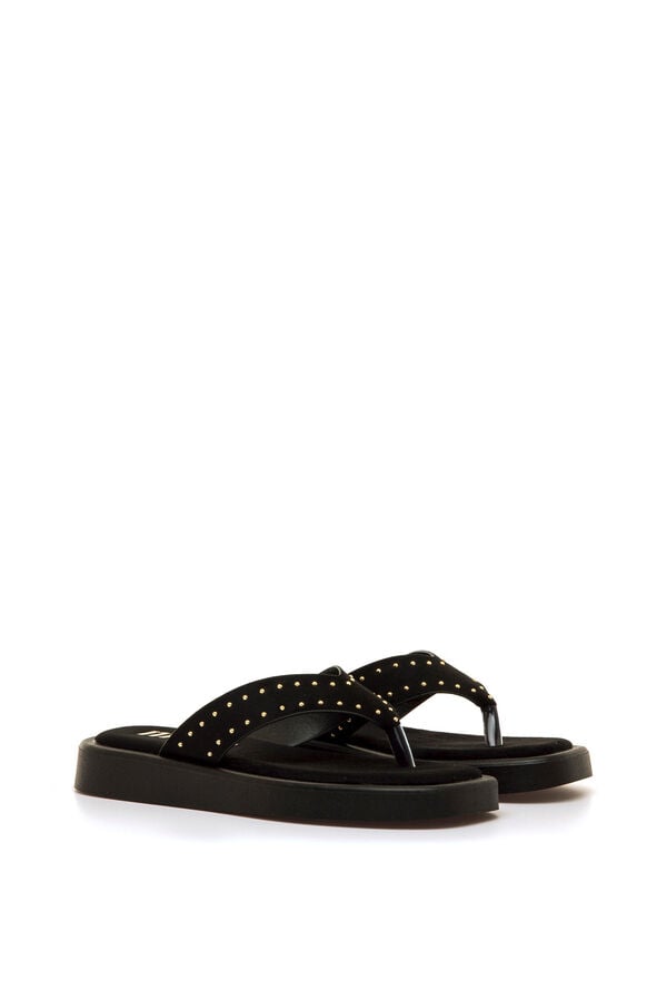MTNG Platform toe sandals black