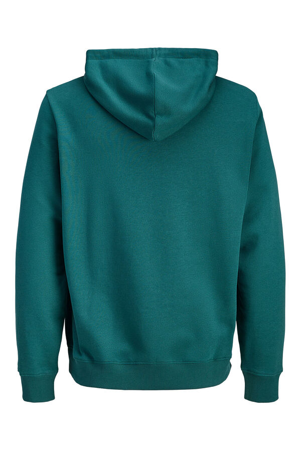 Jack & Jones Sweatshirt com capuz em algod&atilde;o macia azul