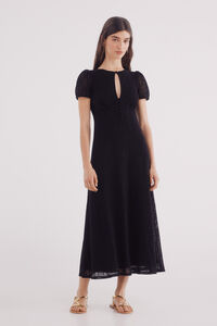 Springfield Vestido midi com decote fenda