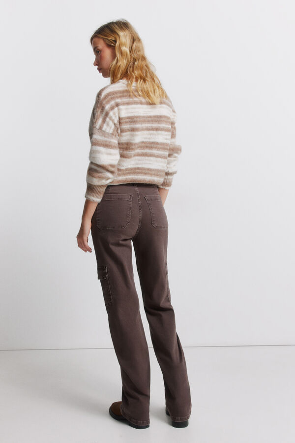 Springfield Cal&ccedil;as cargo de algod&atilde;o castanho