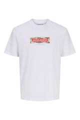 Jack & Jones T-shirt regular fit logo branco