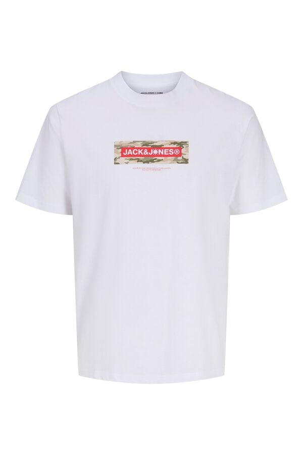 Jack & Jones T-shirt regular fit logo branco