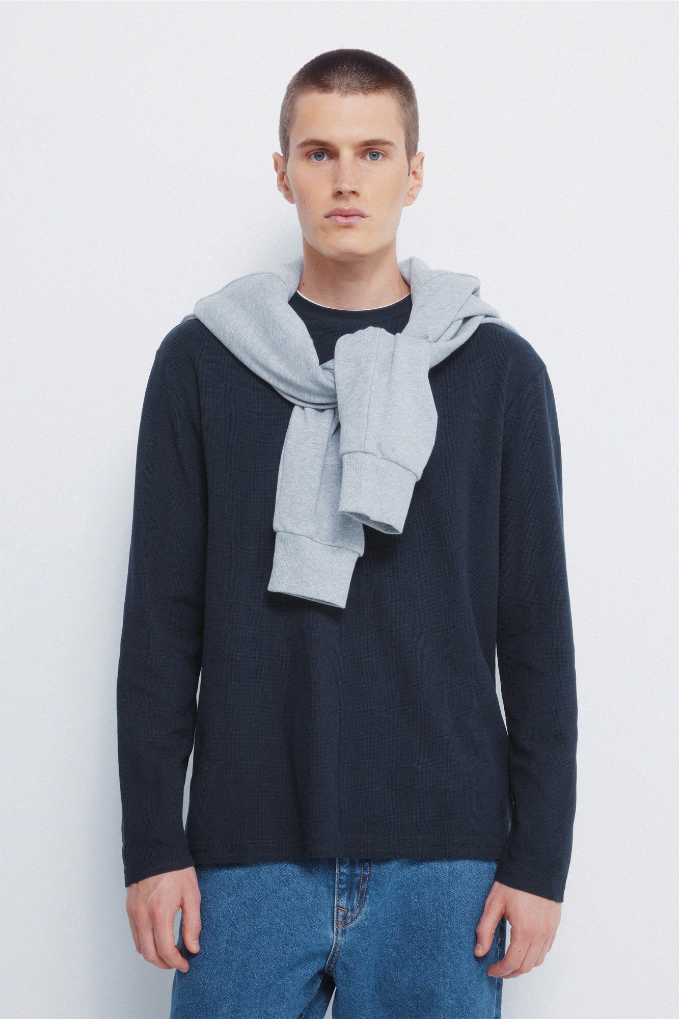 Springfield Camiseta com tecido dupla waffle