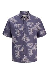 Jack & Jones Camisa relaxed fit estampada cinzento