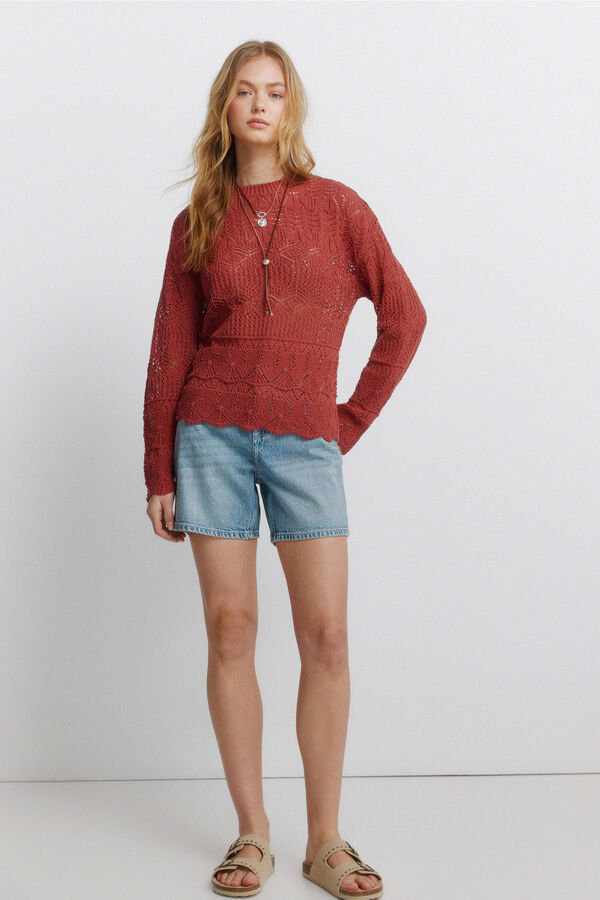 Springfield Jersey pointelle coral