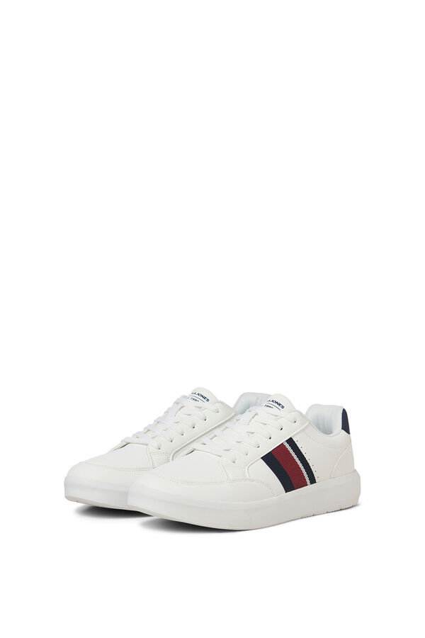 Jack & Jones Sneakers casuais com sola de borracha branco