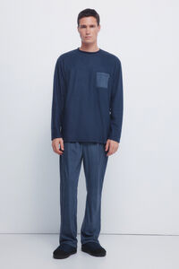 Springfield Conjunto de pijama comprido azul quente