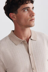 Springfield Casaco de malha em jacquard bege