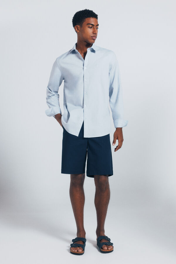 Springfield Textured shirt blue
