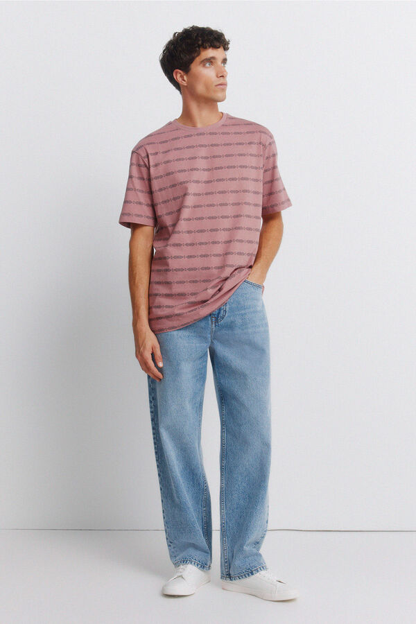 Springfield T-shirt Aop &eacute;tnica vermelho