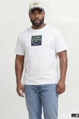 Jack & Jones PLUS T-shirt b&aacute;sica manga curta branco