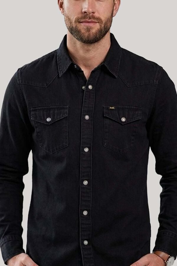 Lois Camisa de ganga preto