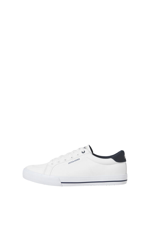 Jack & Jones Chinelos de lona com sola de borracha branco