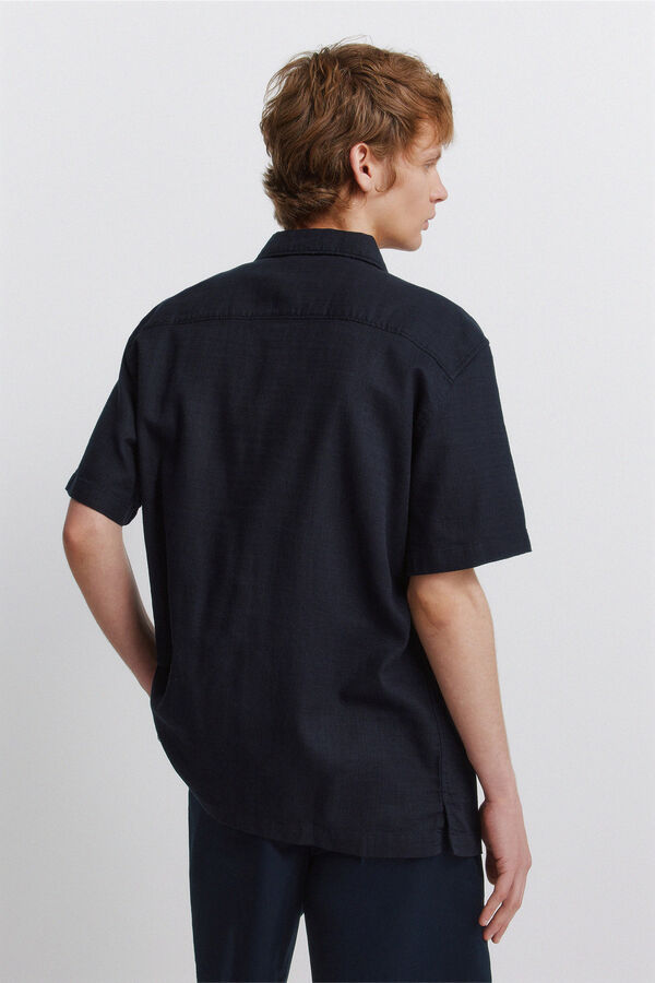 Springfield Rustic short sleeve shirt blue